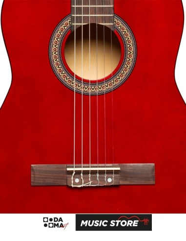 Stagg SCL50-RED 4/4 Klasik Gitar – Kırmızı Parlak