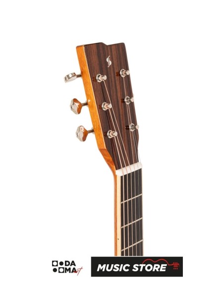 Stagg SA45 O-FM Orchestra Acoustic Guitar – Flamed Mahogany, Natural High Gloss