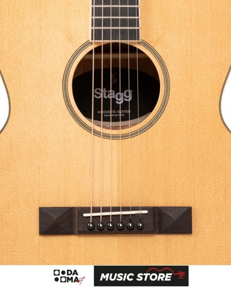 Stagg SA45 O-FM Orchestra Acoustic Guitar – Flamed Mahogany, Natural High Gloss