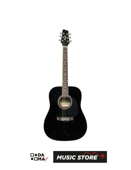 Stagg SA20D BLK Акустическая гитара Dreadnought – Чёрная глянцевая