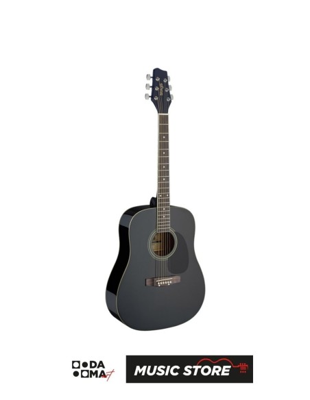 Stagg SA20D BLK Dreadnought Acoustic Guitar – Black High Gloss