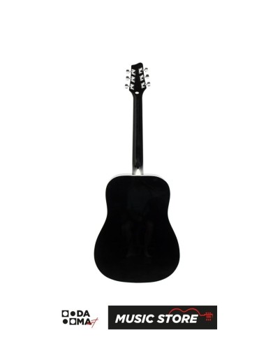 Stagg SA20D BLK Dreadnought Acoustic Guitar – Black High Gloss