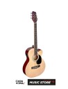 Stagg SA20ACE NAT Auditorium Elektro Akustik Gitar – Cutaway, Naturel Parlak