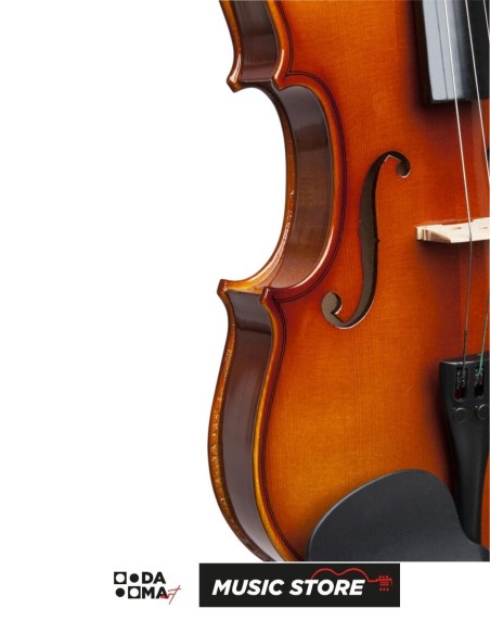 Stagg VN-4/4 4/4 Violin – Solid Spruce & Maple, Soft Case Included