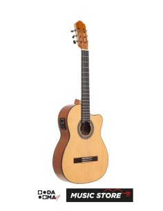 Angel Lopez Alicante SM-CE Electric Classical Guitar – Thin Body, Natural High Gloss