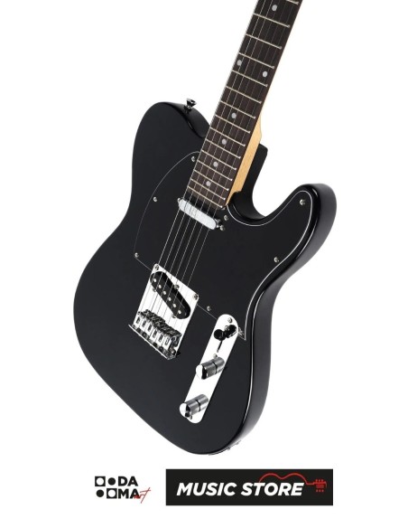 Smiger S-G17 BK Electric Guitar – T-Style, Black