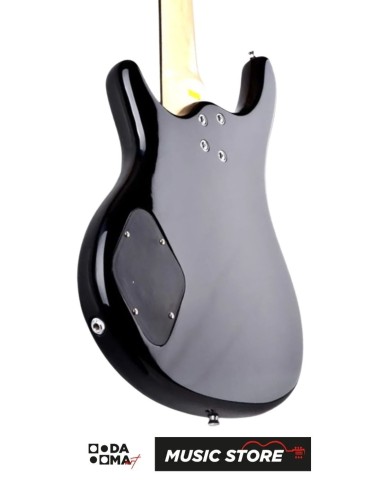Smiger G-B3-4 BK 4-String Electric Bass Guitar – HH, Black Gloss
