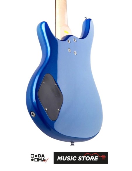 Smiger G-B3-4 MBL 4-String Electric Bass Guitar – HH, Metallic Blue