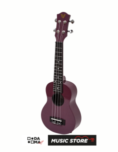 Valler UK110 Soprano Ukulele with Chrome Tuners – Purple
