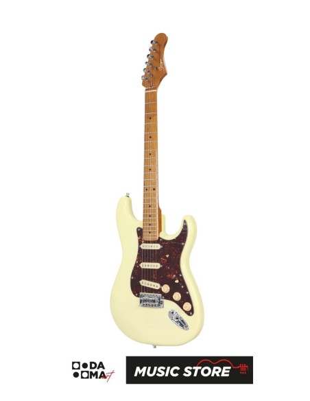 Smiger L-G2-PRO-S VW Electric Guitar – S-Style, SSS, Vintage White
