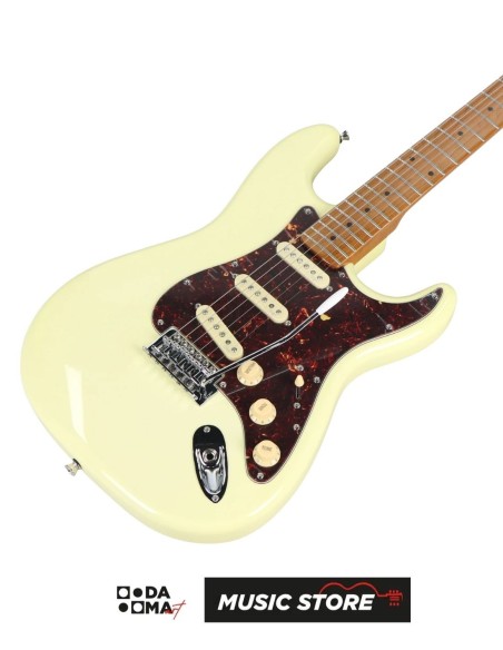Smiger L-G2-PRO-S VW Electric Guitar – S-Style, SSS, Vintage White
