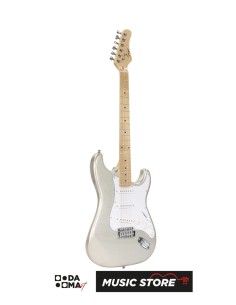 Smiger L-G2-CM Electric Guitar – S-Style, SSS, Silver 2