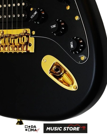 Smiger L-G2-PRO-RW-BG Elektro Gitar – S-Style, HSS Alnico V, Gold Donanım
