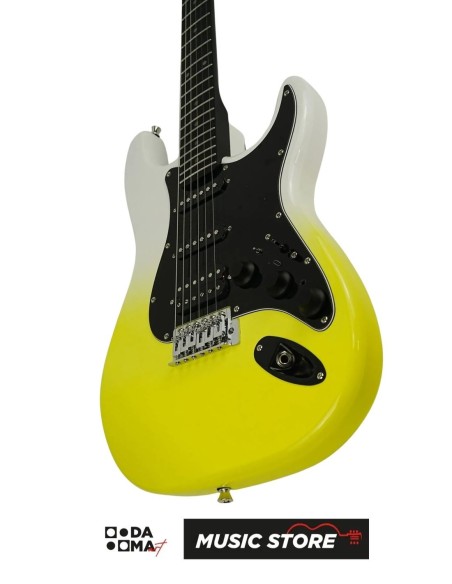 Smiger L-G2-i6 WKY Dahili Efektli Elektro Gitar – S-Style, HSS, White Yellow