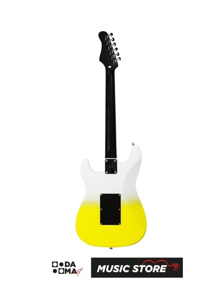 Smiger L-G2-i6 WKY Built-In Effects Electric Guitar – S-Style, HSS, White Yellow
