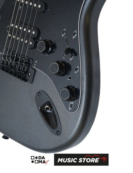 Smiger L-G2-i6-MBK Электрогитара со встроенными эффектами – S-Style, HSS Alnico V, матовая чёрная