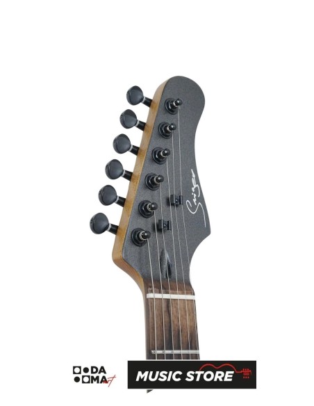 Smiger L-G2-i6-MBK Dahili Efektli Elektro Gitar – S-Style, HSS Alnico V, Mat Siyah
