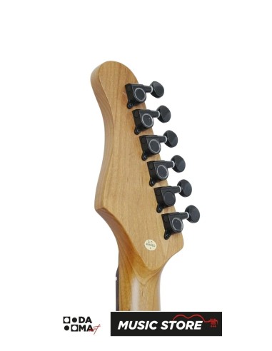 Smiger L-G2-i6-MBK Electric Guitar with Built-In Effects – S-Style, HSS Alnico V, Matt Black