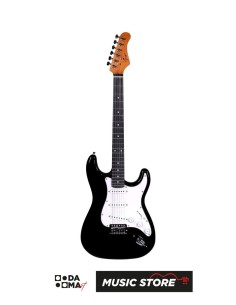 Smiger L-G1M BK Elektro Gitar – S-Style, SSS, Siyah Parlak