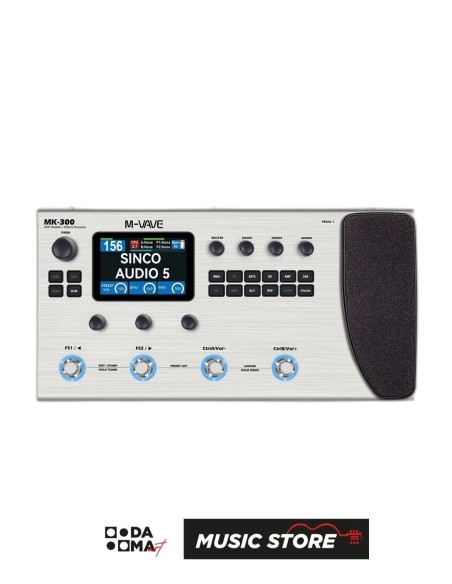 M-VAVE MK-300 Multi-Effects Processor – 300+ Effects, 150s Looper, Expression Pedal