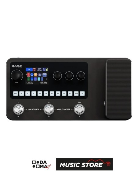 M-VAVE MK-20 Multi-Effects Floor Processor – 120 ANN Amp Models, 320+ Effects, Rechargeable