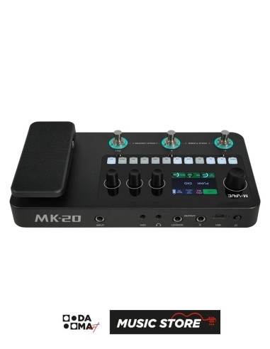 M-VAVE MK-20 Multi-Effects Floor Processor – 120 ANN Amp Models, 320+ Effects, Rechargeable