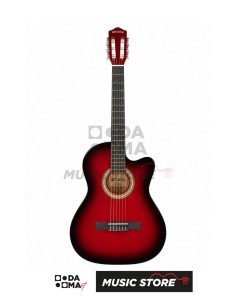 Milada GP-C40-C RDS Классическая гитара – 4/4, красный Sunburst, глянцевая