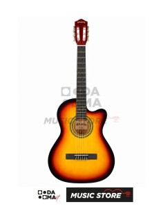 Milada GP-C40-C SB Classical Guitar – 4/4, Sunburst Gloss