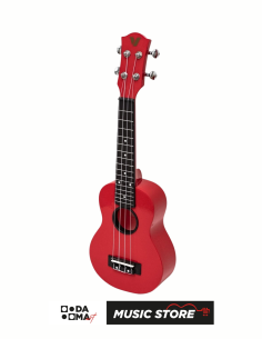 Valler UK110 Krom Burgu Soprano Ukulele – Kırmızı