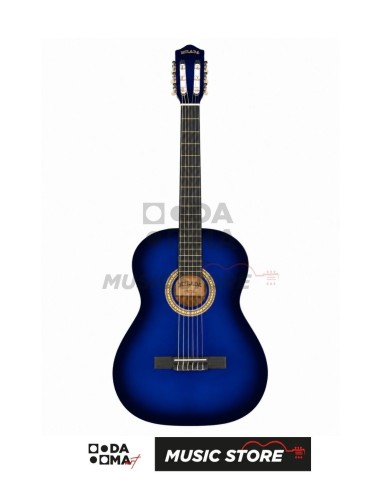 Milada GP-C40-C-36 BLS Klasik Gitar – 3/4, Mavi Sunburst Parlak
