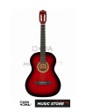Milada GP-C40-C-36 RDS Klasik Gitar – 3/4, Kırmızı Sunburst Parlak