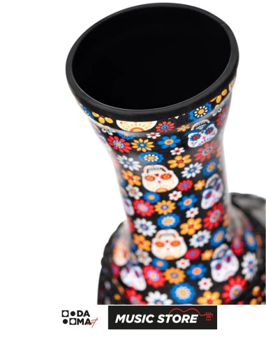 Meinl PADJ7-L-F Travel Series Djembe – 12", Day Of The Dead