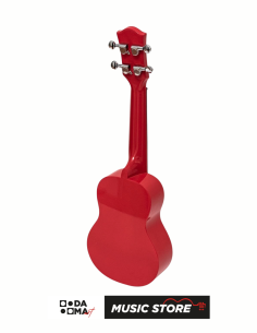 Valler UK110 Soprano Ukulele with Chrome Tuners – Red 2