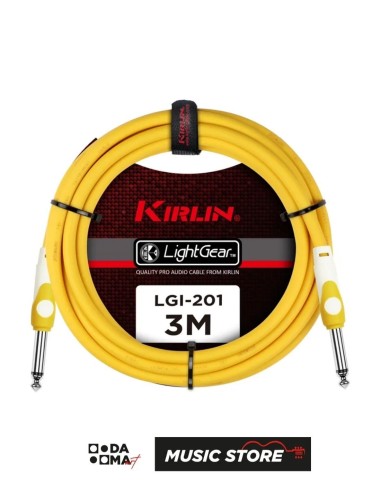 Kirlin LGI-201-3M/YE Enstrüman Kablosu – 3 Metre, Sarı