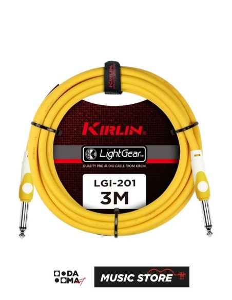 Kirlin LGI-201-3M/YE Instrument Cable – 3 Metres, Yellow