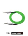 Kirlin IMGE-221BM/KIP Premium Instrument Cable – 3 Metres, Glow-in-the-Dark Green