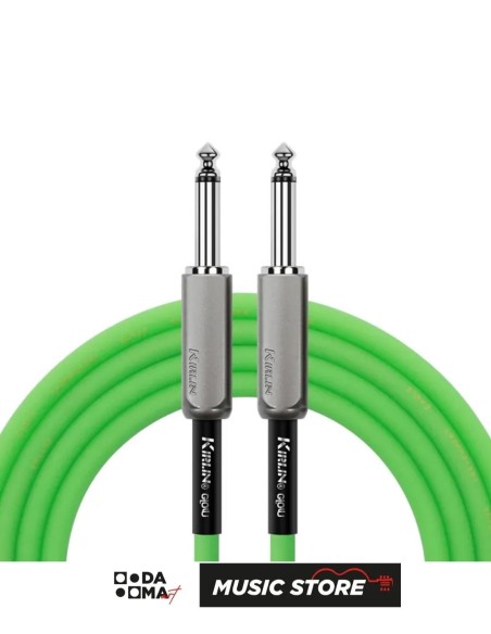 Kirlin IMGE-221BM/KIP Premium Instrument Cable – 3 Metres, Glow-in-the-Dark Green