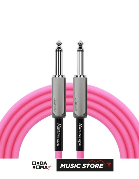 Kirlin IMGE-221BM/ROG Premium Instrument Cable – 3 Metres, Glow-in-the-Dark Pink