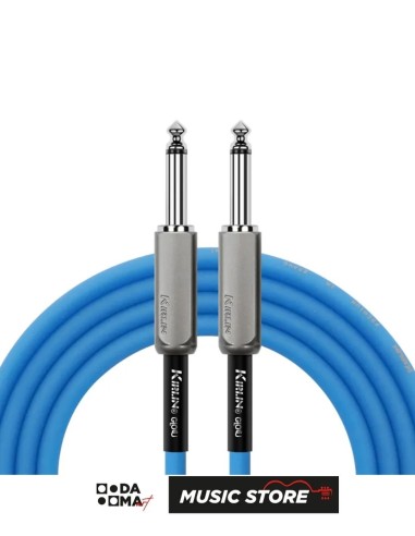 Kirlin IMGE-221BM/ROS Premium Enstrüman Kablosu – 3 Metre, Karanlıkta Yeşil-Mavi Parlayan Mavi