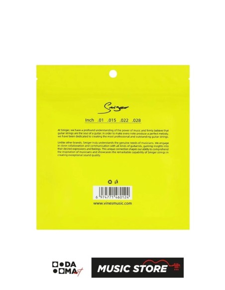 Smiger GV1 Violin String Set – Stainless Steel Core, Alloy Wound