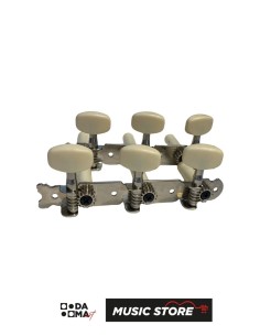 Brahner Classical Guitar Tuning Machine Set – 3+3, Cream