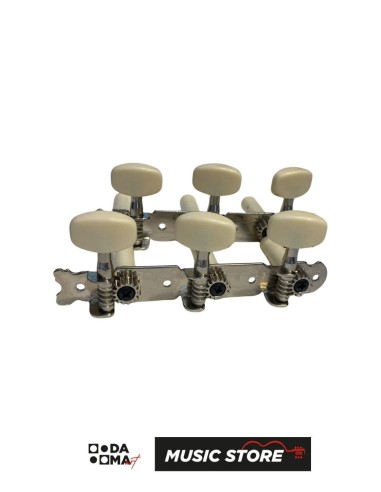 Brahner Classical Guitar Tuning Machine Set – 3+3, Cream