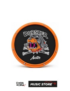 Auster YG6 Dursier 12" Snare-Effect Rimmed Drum Practice Pad – Black/Orange