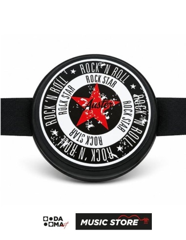 Auster YG4 Rock N Roll 4" Dize Takılan Davul Çalışma Pedi – Siyah/Beyaz/Kırmızı