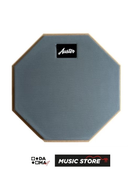 Auster AP12 12" Hard Silicone Drum Practice Pad – Wooden Base