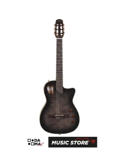 Angel Lopez Sherry CE BK Hybrid Electric Classical Guitar – Translucent Black 2