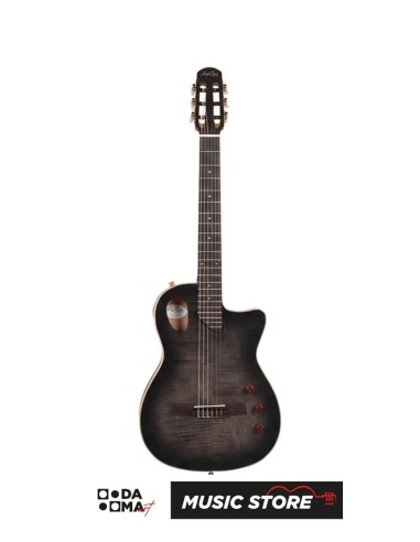 Angel Lopez Sherry CE BK Hybrid Electric Classical Guitar – Translucent Black