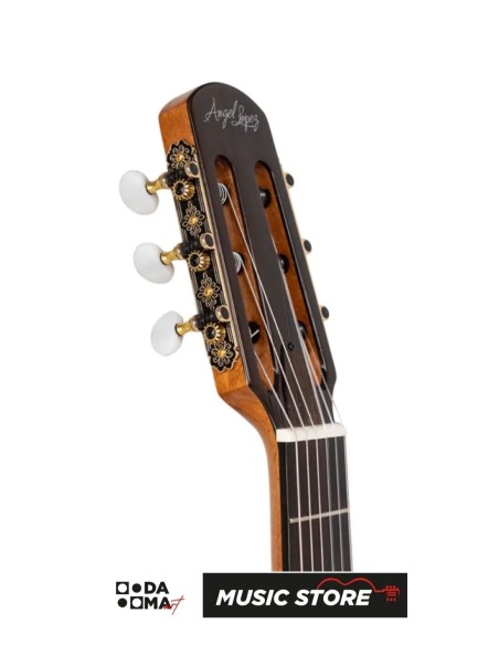 Angel Lopez Sherry CE BK Hybrid Electric Classical Guitar – Translucent Black