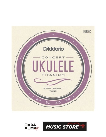 D'Addario EJ87C Concert Ukulele String Set – Titanium