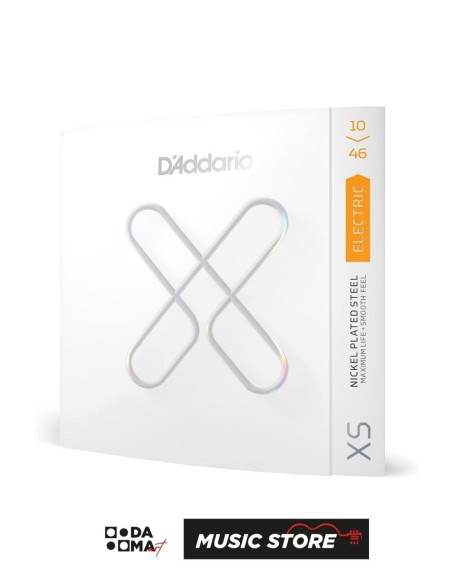 D'Addario XSE1046 XS Комплект струн для электрогитары – никелированная сталь, Regular Light 10-46